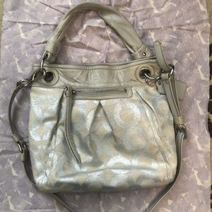 Coach Signature Purse with Removable Crossbody strap